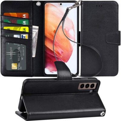 Latest Arae Samsung Galaxy S21 Wallet Case With Screen Protection