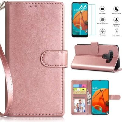New CASEKEY LG K51 Wallet Case With HD Screen Protector