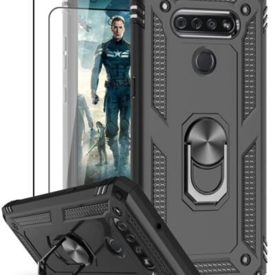 New Leyi Military Grade Case For LG K51 with Metal Kickstand