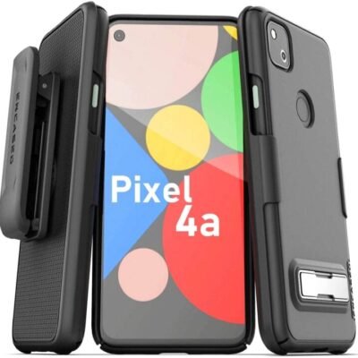 Perfectly Designed Encased Google Pixel 4a Belt Case with Kickstand