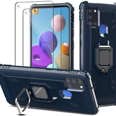 PULEN Case For Samsung Galaxy A21s With 2 Screen Protector