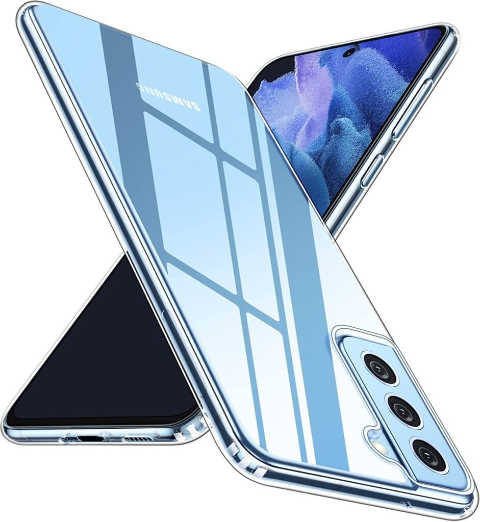 POSUGU Samsung Galaxy S21 FE 5G Case - Crystal Clear Non-Yellowing Slim Thin Case