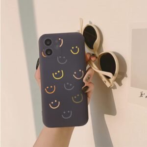 MINSCOSE Store Compatible with iPhone 11 Case, Smiley Smile Face Cute Painted Design for Women Girls Fashion Slim Soft Flexible TPU Rubber for iPhone 11