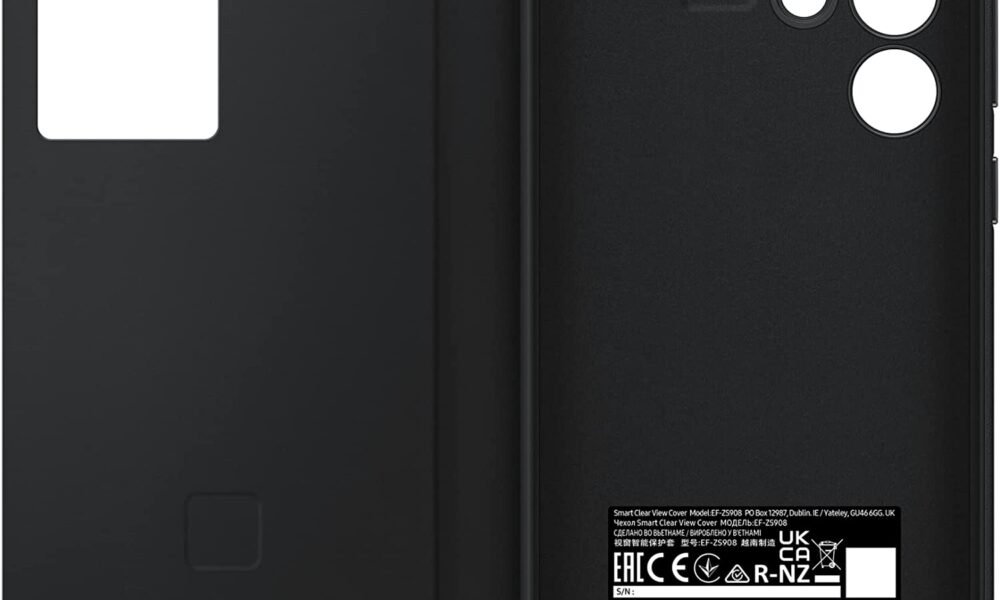 Samung Galaxy S22 Ultra S View Flip Cover Black