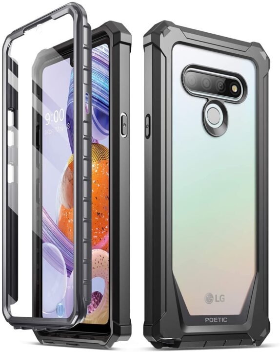 Poetic Guardian Series Case Designed for LG Stylo 6, Full-Body Hybrid Shockproof Bumper Cover with Built-in-Screen Protector