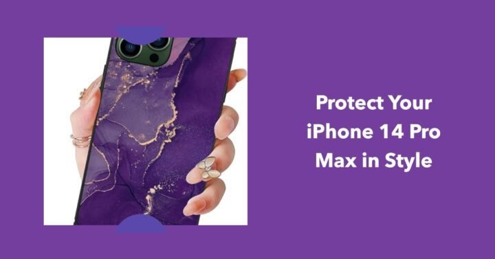 iPhone 14 Pro Max Black and Purple Square Case: A Stylish and Protective Accessory for Your Phone